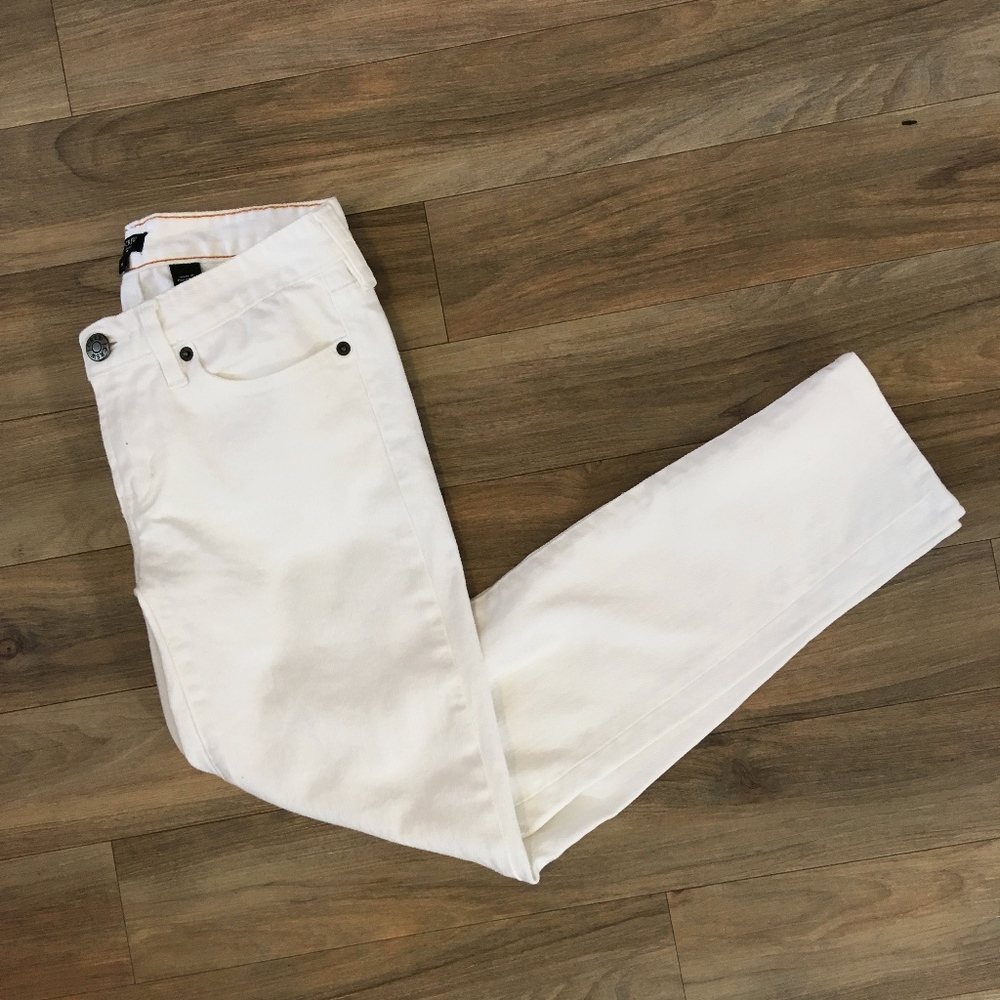 J. Crew Factory White "Toothpick" Jeans Size 25